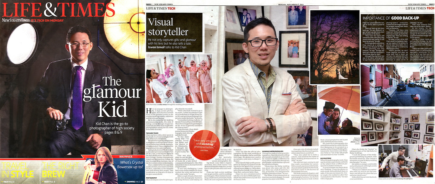 New Straits Times: Kid Chan, 'The Glamour Kid'