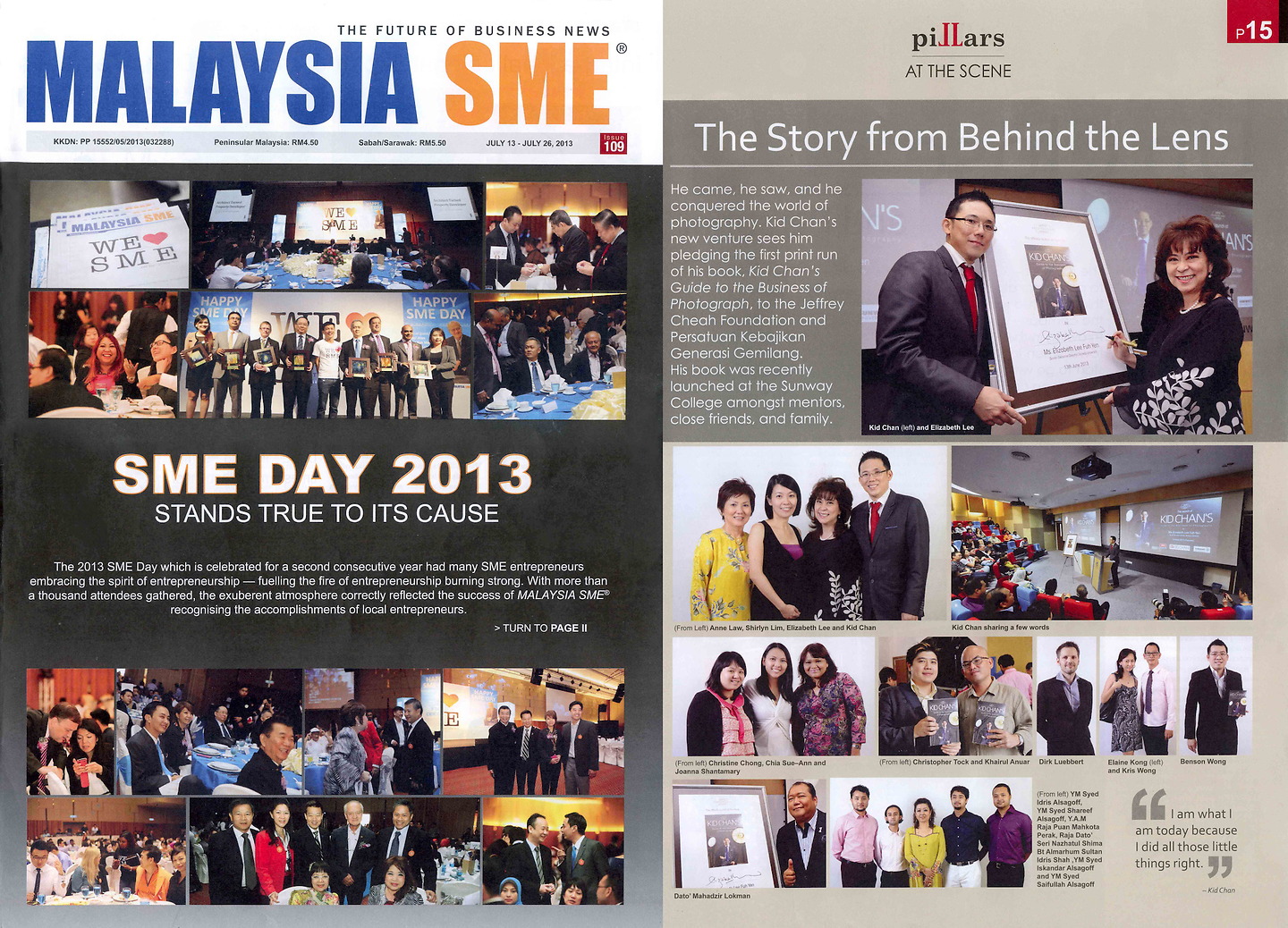 Malaysia SME, July 2013: Kid Chan, 'The Story from Behind the Lens'