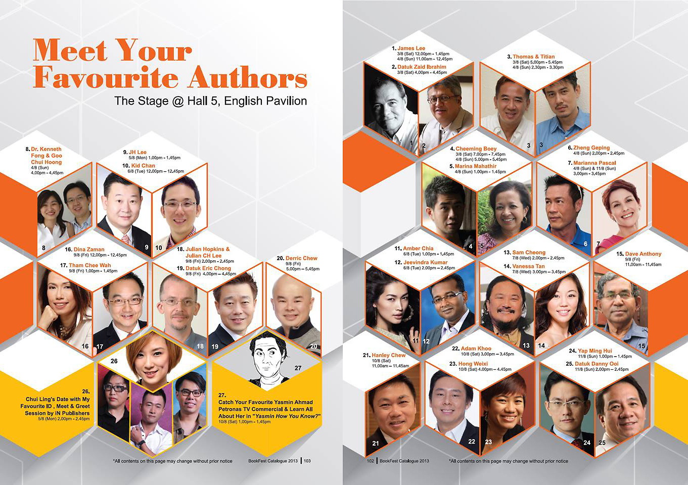 BookFest Catalogue 2013: Meet Your Favourite Authors